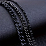 Collar minimalista con cadena cubana para hombres