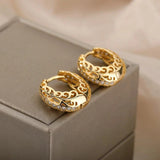 Pendientes de Mandala Minimalistas en Oro