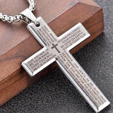 Collar unisex moderno con cruz colgante