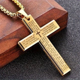 Collar unisex moderno con cruz colgante