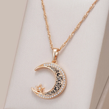 Collar de Luna Brillante y Elegante