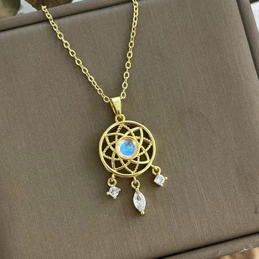 Collar de piedra lunar - Atrapasueños