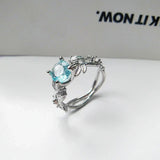 Anillo de luna en plata