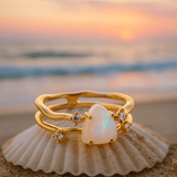 Nora | Anillo de plata con piedra lunar