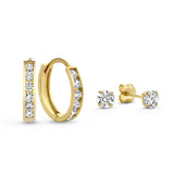 Conjunto de pendientes "Dara Brillant" con piedras