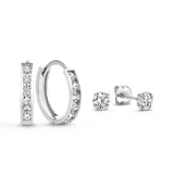 Conjunto de pendientes "Dara Brillant" con piedras