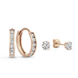 Conjunto de pendientes "Dara Brillant" con piedras