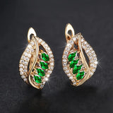 Pendientes Katarina Hoja Esmeralda