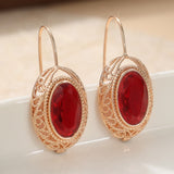 Pendientes Thalessia de oro rosa