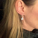 Pendientes de encaje en plata