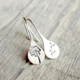 Pendientes de encaje en plata
