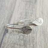 Pendientes de encaje en plata