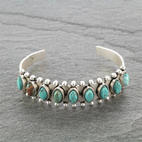 Pulsera Retro con Piedras de Turquesa