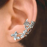 Pendientes Retro de Flores con Clip