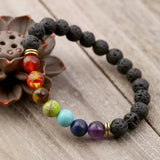 Pulsera Retro Chakra de Lava