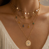 Collar Retro Oro Sol