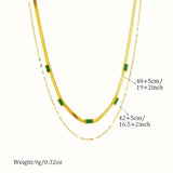 Collar Retro-Dorado de dos capas "Sorella Gem"