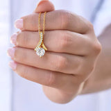 Cadena Retro-Dorada con Zircón