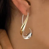 Pendientes de oro retro