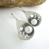 Pendientes Retro con Flor y Margarita