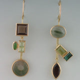 Pendientes colgantes retro "Bosque de Cristales"