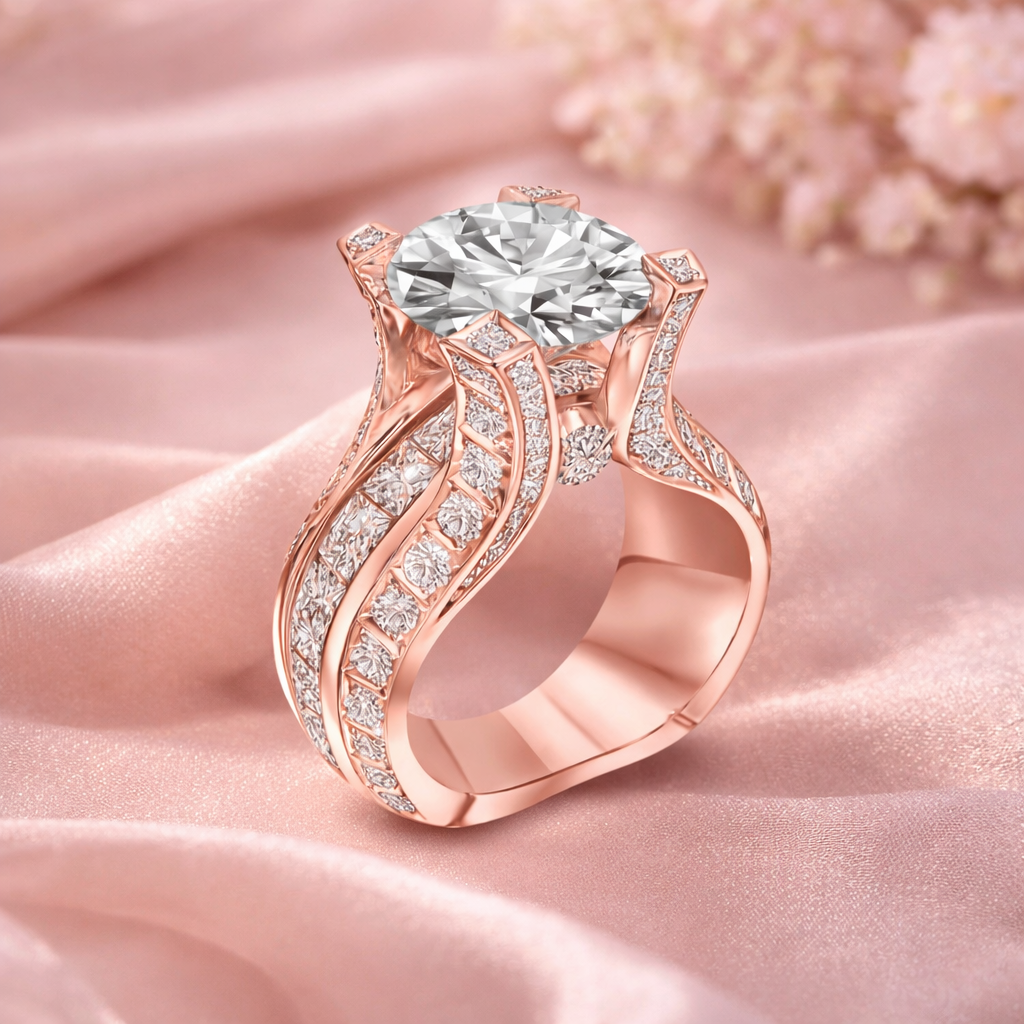 Anillo Retro con Circonitas