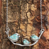 Collar Plateado Retro