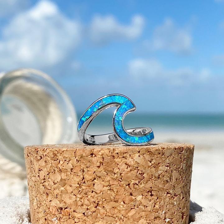 Anillo de Mar en Ópalo y Plata