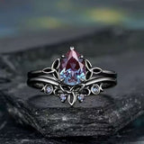 Anillo con Amatista | Oro Blanco