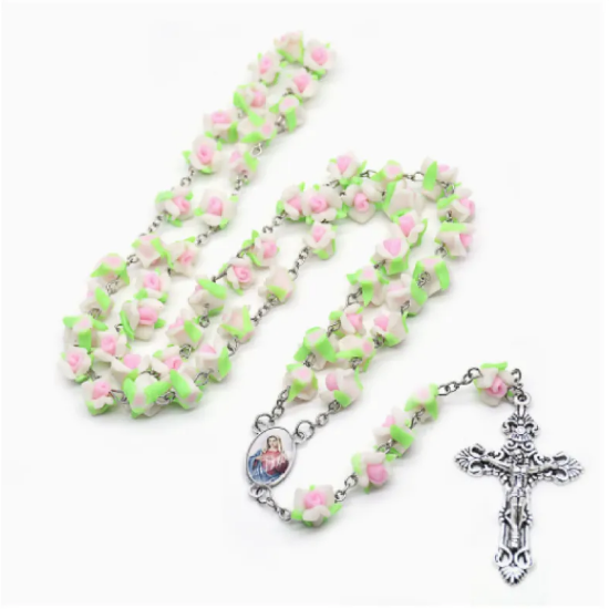 Collar de rosario con ruedas