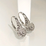 Pendientes Ronde con Gota Brillante