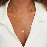 Collar de capas con monedas "Janie"