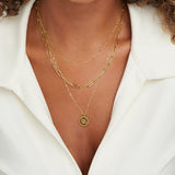 Collar de capas con monedas "Janie"