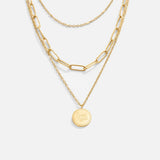 Collar de capas con monedas "Janie"