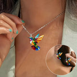 Hermoso collar con golondrina y pendientes como regalo – Oferta por tiempo limitado