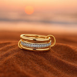 Sidsel | Anillo de Oro con Circonita