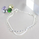 Pulsera de plata con circonitas