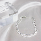 Pulsera de plata con circonitas