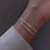 Pulsera de plata con circonitas