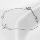 Pulsera de corazón plateada "Fe"