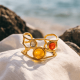 Sofie | Anillo de sol dorado