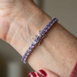 Pulsera de tenis de amatista
