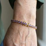 Pulsera de tenis de amatista