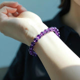 Pulsera Valeria con perlas moradas