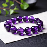 Pulsera Valeria con perlas moradas