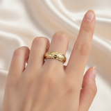 Anillo Vintage Goldring con Flor