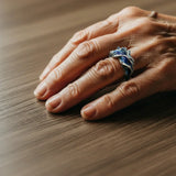 Anillo Vintage Goldring con Onda Oceánica