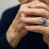 Anillo Vintage Goldring con Onda Oceánica