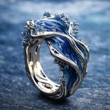 Anillo Vintage Goldring con Onda Oceánica