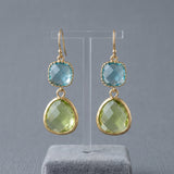 Pendientes Vintage con Turquesa y Piedra de Luna